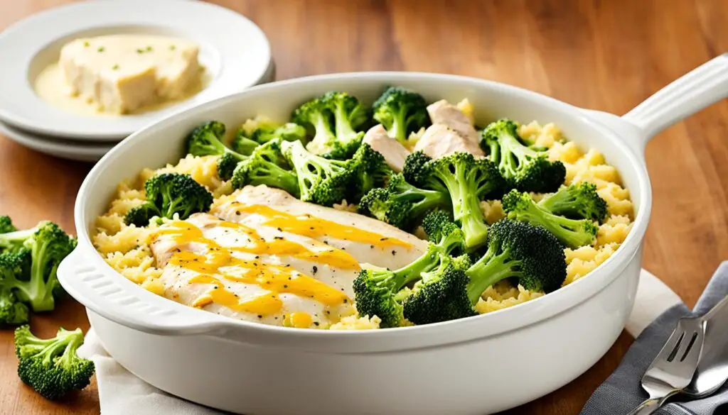 Easy Broccoli, Rice, Cheese, and Chicken Casserole