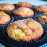 Rhubarb Muffins with Greek Yogurt
