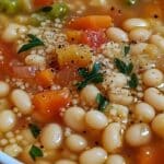 Italian Cannellini Bean and Pastina Soup
