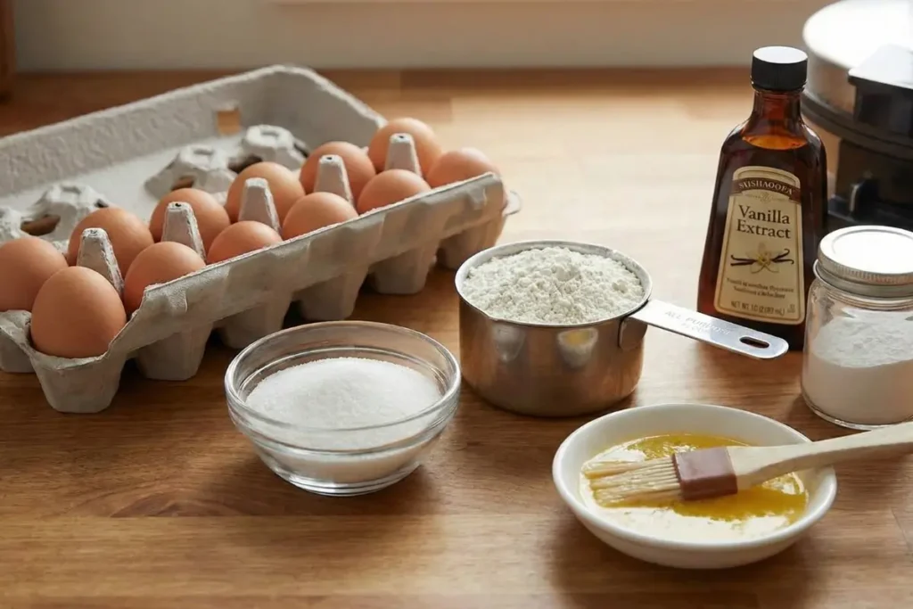 Classic Pizzelle ingrediants